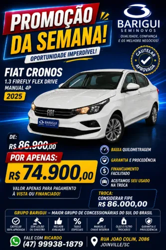 Fiat Cronos Drive 1.3 8V Flex 2025