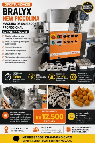 ? OPORTUNIDADE ? BRALYX NEW PICCOLINA COMPLETA + MOLDES