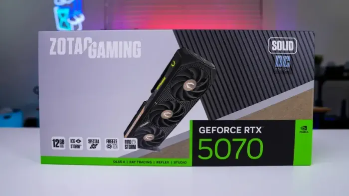 RTX 5070 12GB Zotac Solid OC RGB - Lacrada com garantia - Aceito Trocas - Até 12x