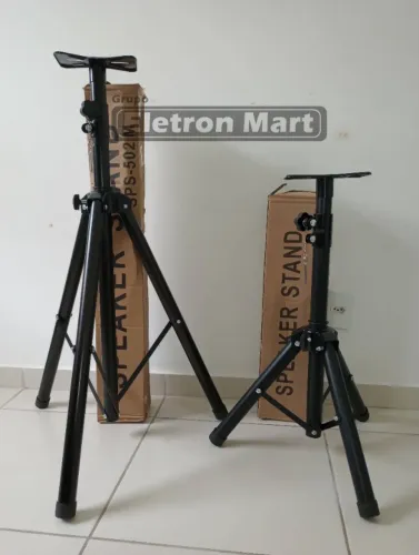 Suporte Caixa de Som, Pedestal + Bandeija para Caixas sem buraco de encaixe