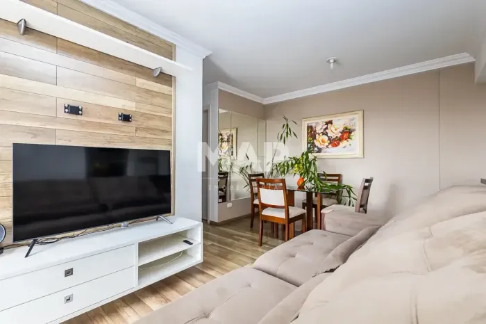 Apartamento mobiliado, 3 quartos (1 suíte), Novo Mundo, Curitiba