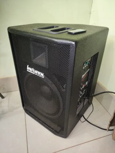 Caixa de Som Ativa Bluetooth USB 12" 250w Baroon Cor preta 127v / 220v