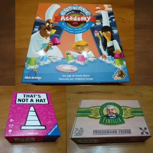 Pacote com 3 jogos