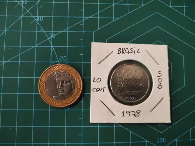 Moeda Brasil 20 Centavos 1978 SOB Original - Indústria Petrolífera - Colecionador