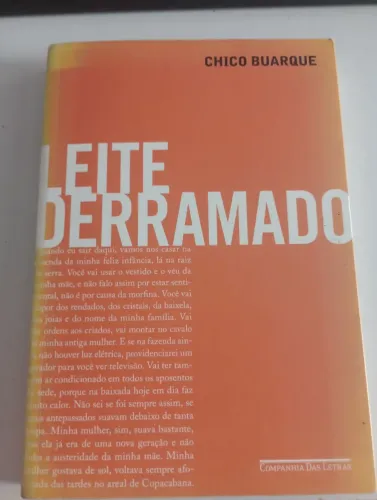 Livro Leite derramado Chico Buarque
