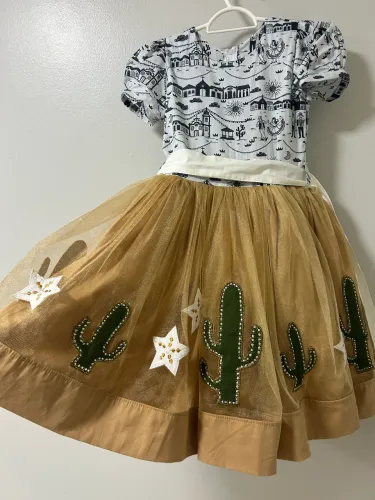  Vestido de quadrilha, festa junina 8 anos 