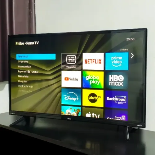 Smart TV 32" Philco Roku, LED, HD, Wi-Fi, 2 HDMI, USB