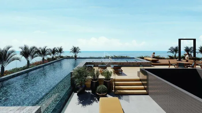 Flats com excelente localização e área de lazer completa na cobertura a 130m da praia do B