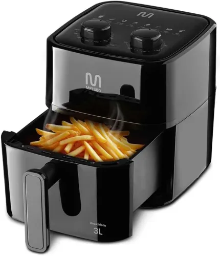 Fritadeira Elétrica/Air Fryer Multilaser GO250 - 3 L - 1200W - 127v