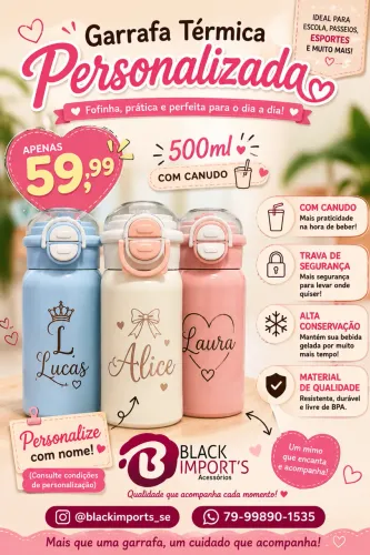 Garrafa de água termica 