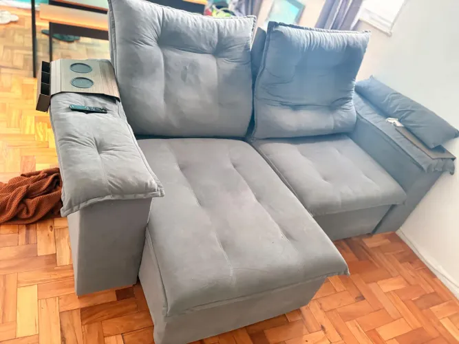 Sofá retrátil 2 lugares