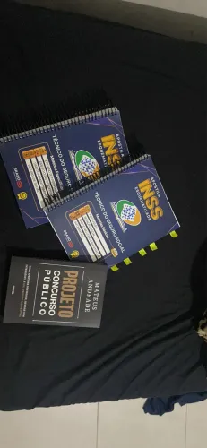 Livros de estudos + acesso ao site CONCURSO INSS