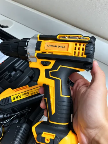 Parafusadeira Furadeira 48V 2 Baterias Ferramentas Maleta Completa