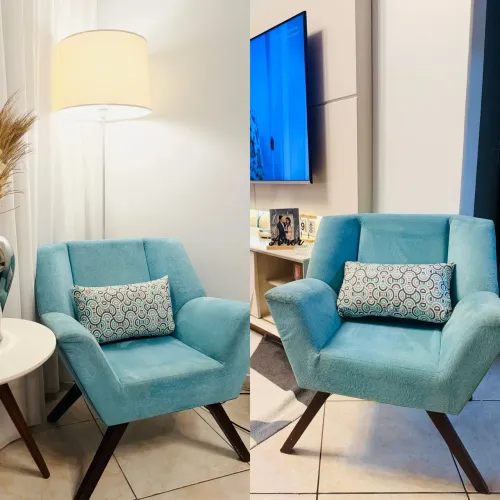 Poltronas Azul Turquesa