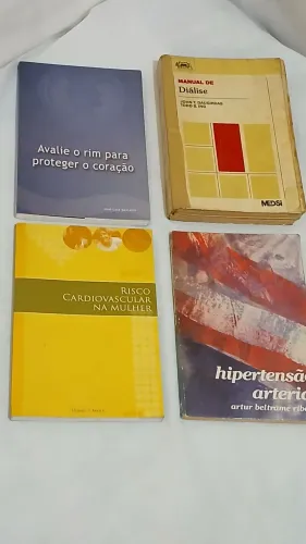 Lote Livros de Medicina | Nefrologia, Cardiologia, Hipertensão e Diálise