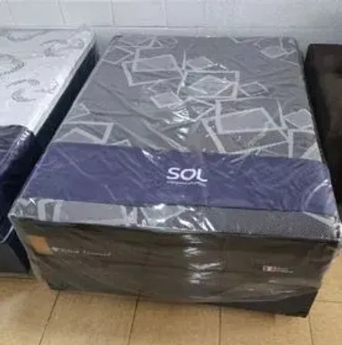 Conjunto Box de Casal 1,38x1,88x30cm - Oferta!!