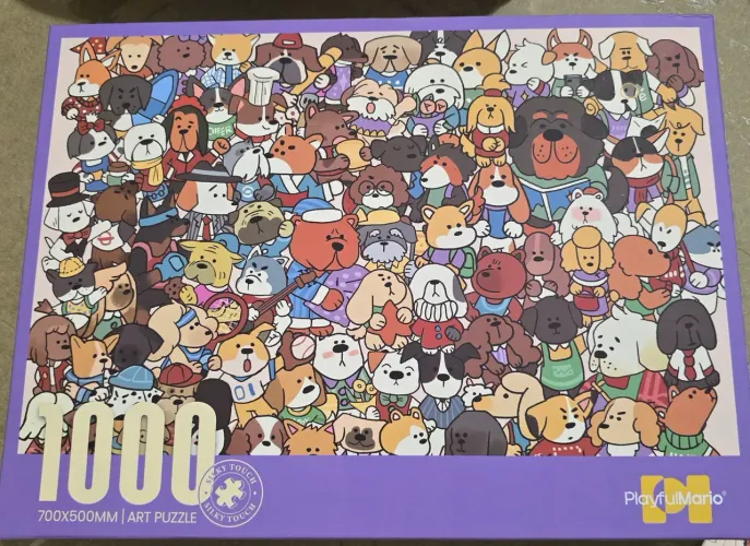 Quebra-cabeça importado 1000 peças Dogs