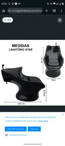 Lavatório de salão 