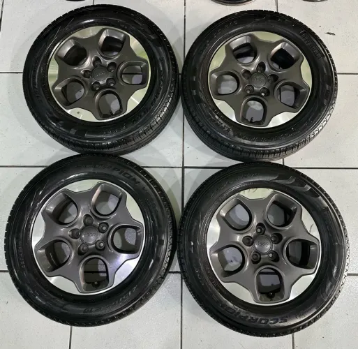Jg Roda Jeep Aro 16 5x100 + Pneu 215/65 R16 Pirelli
