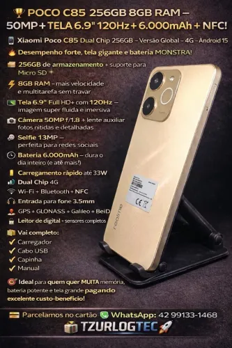 Realme Note 70 256GB 8GB 6000mAh Android 15 Dual Chip 4G Lacrado?