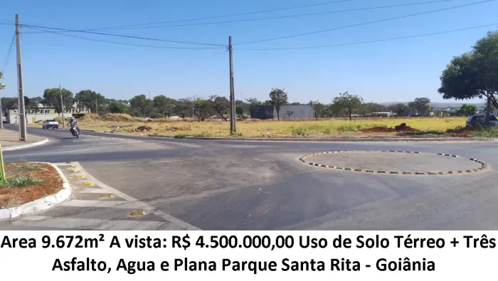 Leia a descrição: Area 9.672m² (Asfalto e Agua) Parque Santa Rita