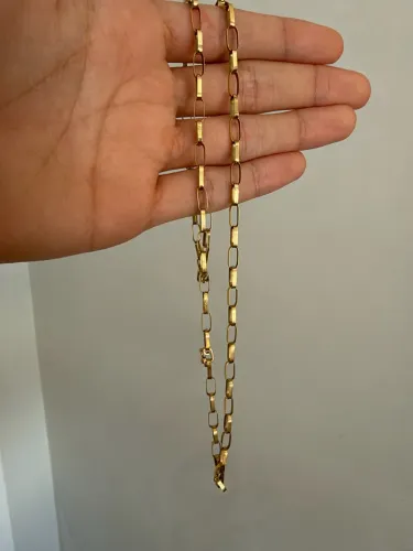 Corrente de ouro 18k maciça cartier