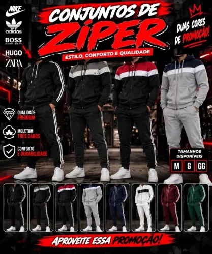 Conjunto 3 cores Importado