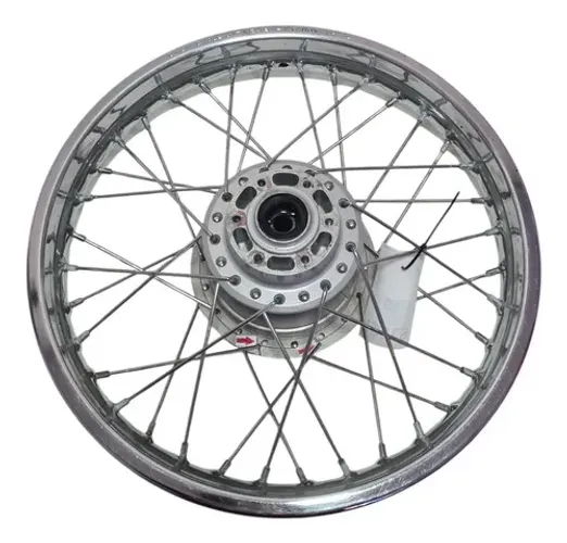 Roda Traseira Crosser 150 Freio Lona C/2 Raio Quebrado 63161 Prateado