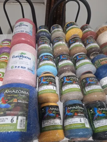 Lote linhas de crochê novas
