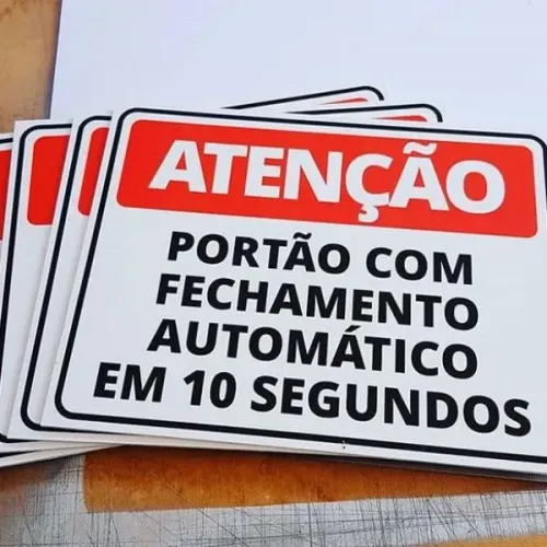Placas pvc personalizadas de sinalização!