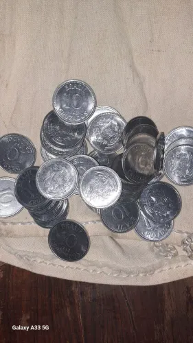 Lote de moedas 10 Cruzados