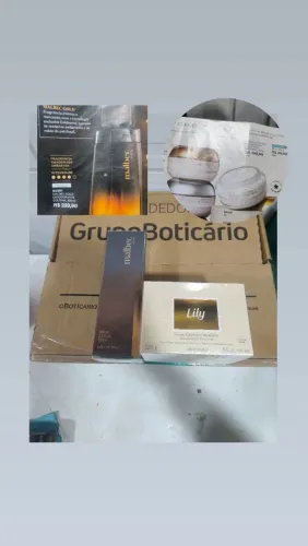 Malbec Gold e hidratante Lily 