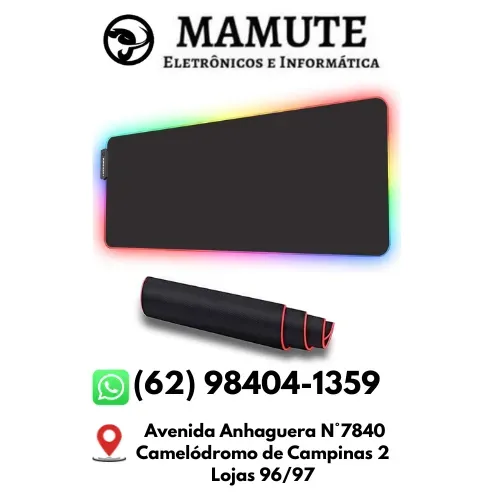 Mousepad Gamer Anti-derrapante Com Rgb Gamer Led 80x30cm