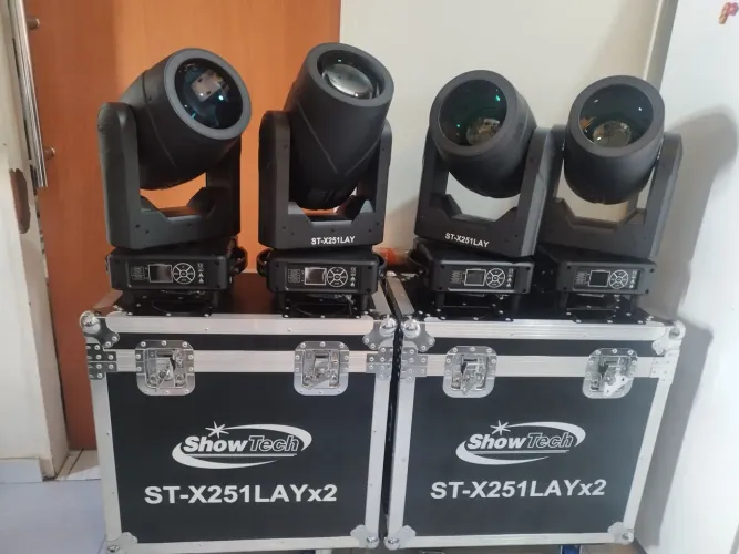 04 unidades Moving 8R com borda de Led 251W - *leia descrição Sem choro