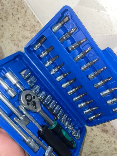 ? Kit Jogo de Ferramentas 46 Peças com Maleta - NOVO!
