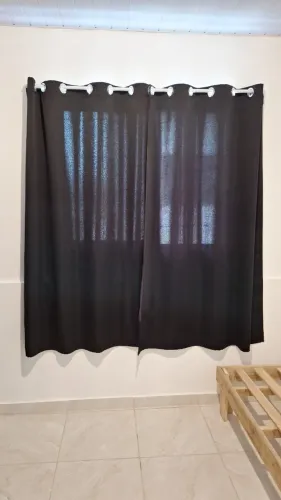 Cortina blackout + Kit Varão e Suporte