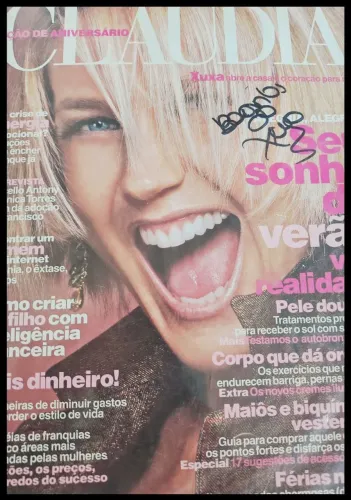Revista Cláudia capa Autografada