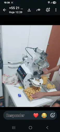 Maquina, de fábricar salgados