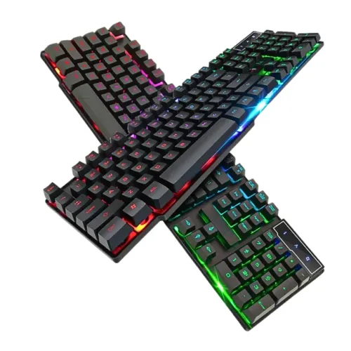 Teclado Gamer Semi-Mecânico LED RGB Plug & Play Computador Notebook ABNT2 Inova KV-817