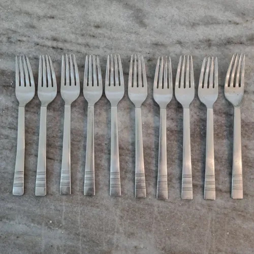 Conjunto de garfos de PRATA antigos International Silver Co.
