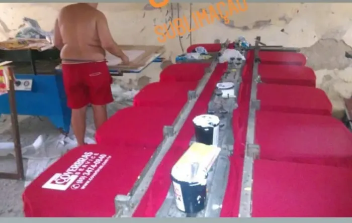 Mesa de pintura térmica e prensa térmica sublimação