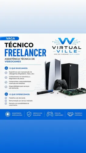 Procura-se Técnico Freelancer em Manutenção de Videogames 