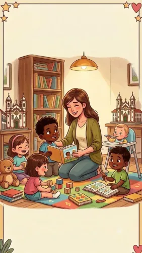 Babá e serviços domésticos.