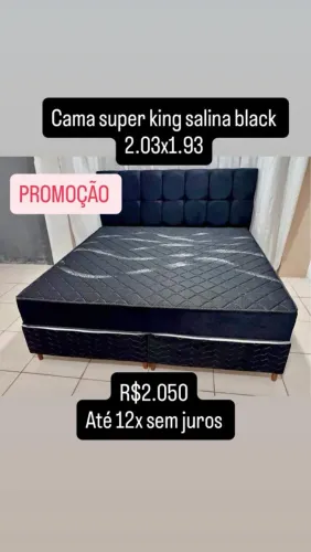 Cama super king promoção / molas ensacadas / até 12x sem juros no cartão de crédito 
