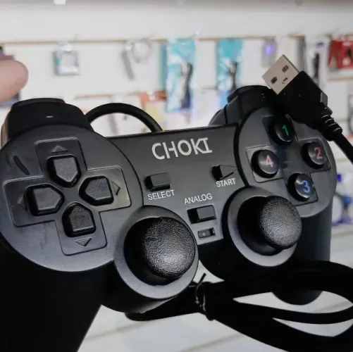 (Novo) Joystick Analógico Controle USB, com fio