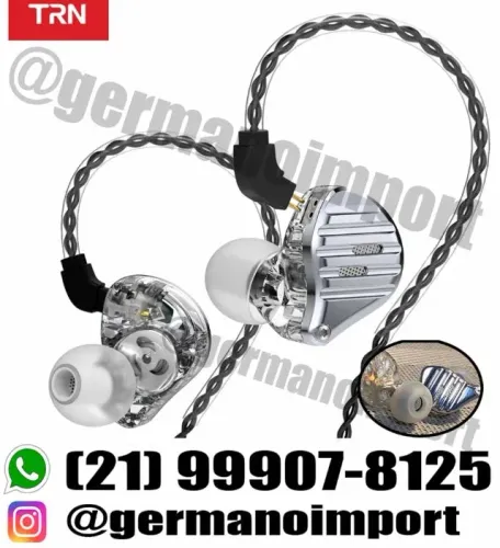 Fone retorno de palco TRN cs1 Prata driver dinâmico