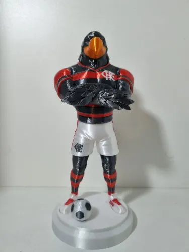 Mascote do Flamengo impresso em 3D
