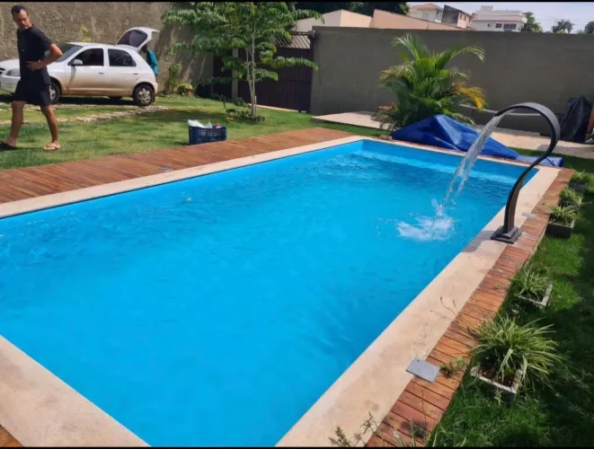Piscina 8.00x3.50x1.40 aquecimento solar ou elétrico