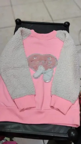 Blusa moletom Rosa tamanho 12