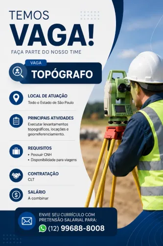 Vaga Topógrafo: